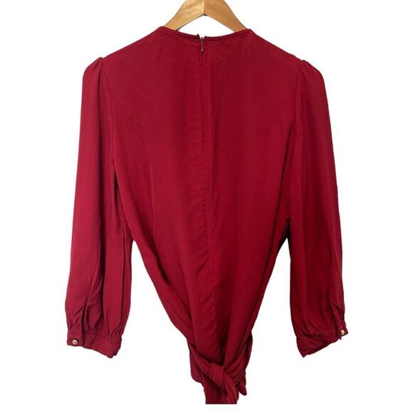 ZIMMERMANN Crossover gathered crepe blouse - Picture 8 of 8